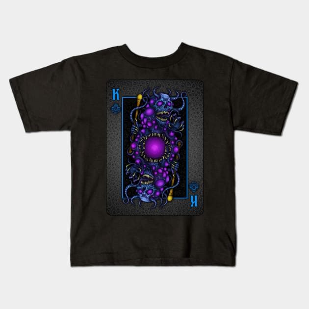 Yog Sothoth King of Clubs - Azhmodai 2020 Kids T-Shirt by azhmodai